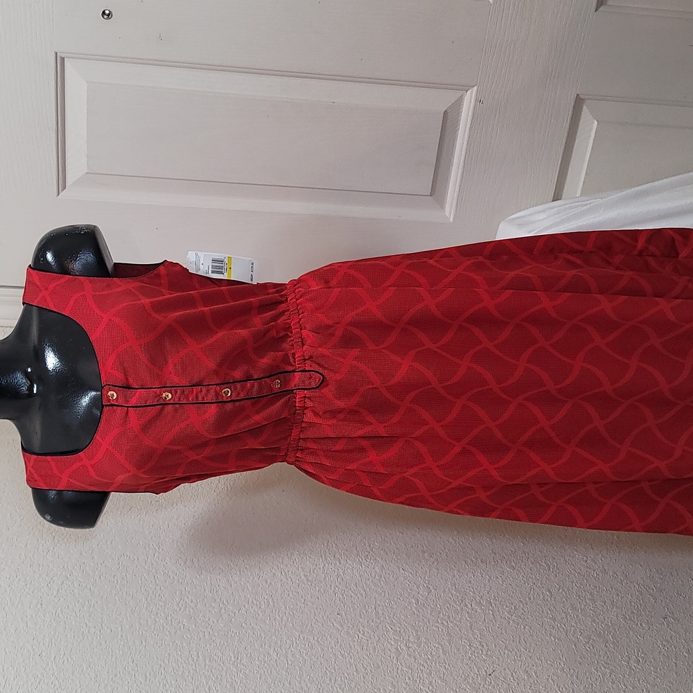 Tommy Hilfiger Red Sleeveless Maxi Dress